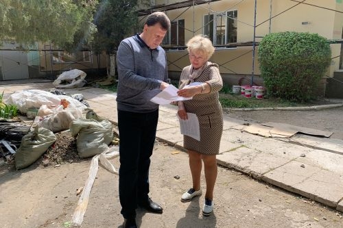 В Армянске продолжаются работы по капитальному ремонту детского сада №3 «Березка»